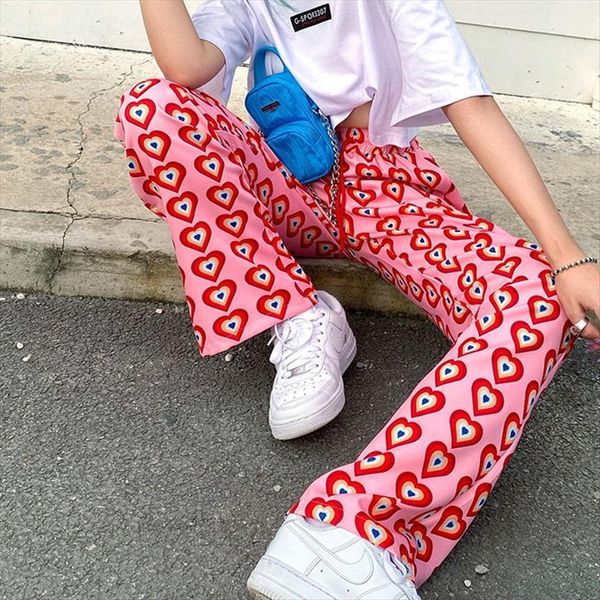 wide leg loose heart print womens capri high waist drawstring waistband for vacation travelling party pink, Black;white
wide leg loose heart print womens capri high waist drawstring waistband for vacation travelling party pink, Black;white