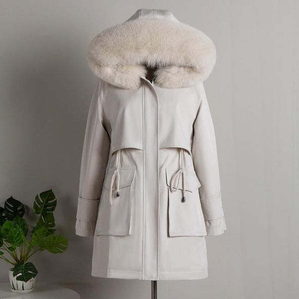 women's fur & faux young pie overcomes 2021 winter hare inner bile removable real collar coat, Black
women's fur & faux young pie overcomes 2021 winter hare inner bile removable real collar coat, Black