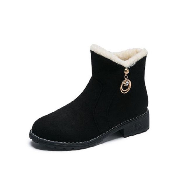 boots 2021 winter ladies booties casual wild warm breathable comfort plus velvet thick with metal decorative women's, Black
boots 2021 winter ladies booties casual wild warm breathable comfort plus velvet thick with metal decorative women's, Black