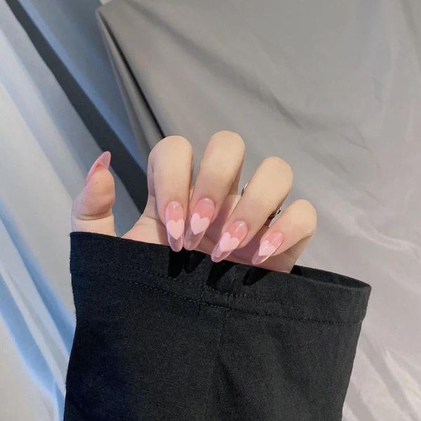 false nails 24 pcs glossy press on medium heart multi-designs stiletto fake nails, artificial for women and girls, Red;gold
false nails 24 pcs glossy press on medium heart multi-designs stiletto fake nails, artificial for women and girls, Red;gold