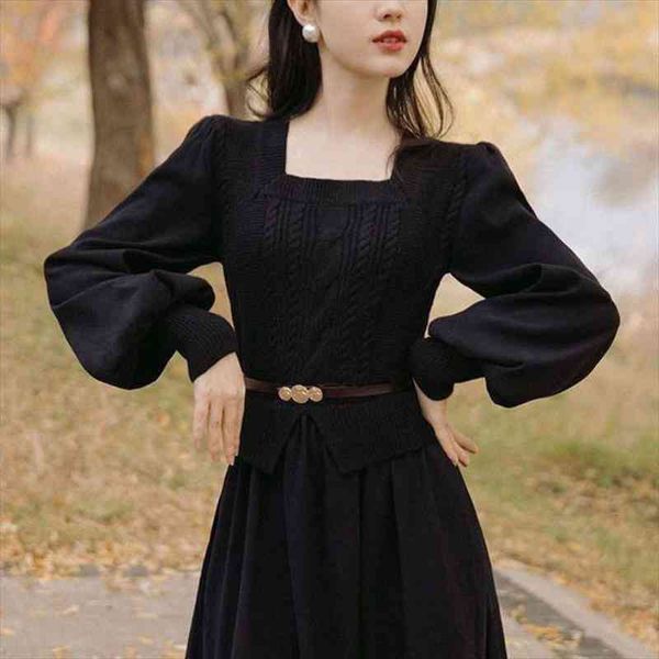 vintage elegant evening party midi women dresses puff sleeve france retro solid warm korean style autumn winter, Black;gray
vintage elegant evening party midi women dresses puff sleeve france retro solid warm korean style autumn winter, Black;gray