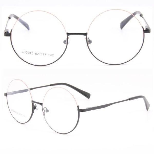 fashion sunglasses frames vintage round eyewear half-rimless glasses metal jd5043, Black
fashion sunglasses frames vintage round eyewear half-rimless glasses metal jd5043, Black