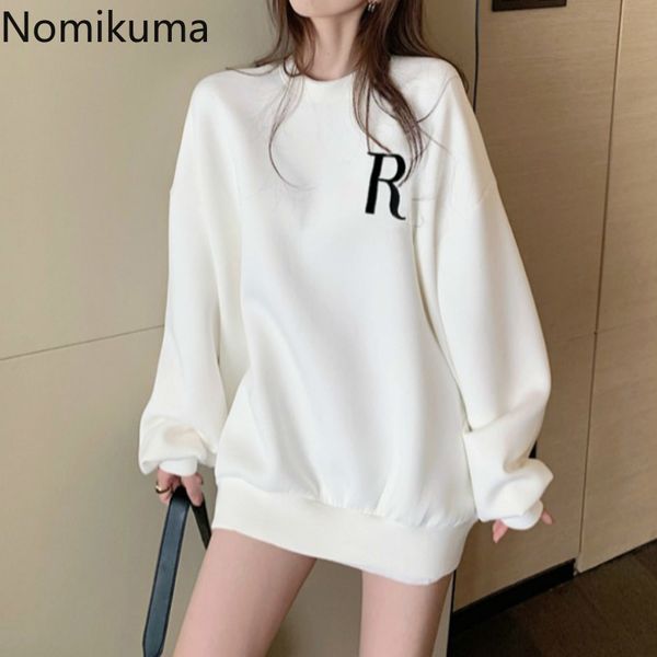 nomikuma hoodies women letter printed o neck long sleeve casual loose fashion korean sweatshirt female streetwear 3d760 210514, Black
nomikuma hoodies women letter printed o neck long sleeve casual loose fashion korean sweatshirt female streetwear 3d760 210514, Black