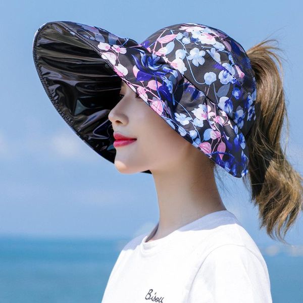 wide brim hats fashion small flower vinyl empty hat female spring and summer outdoor outing sunscreen sun wild big, Blue;gray
wide brim hats fashion small flower vinyl empty hat female spring and summer outdoor outing sunscreen sun wild big, Blue;gray