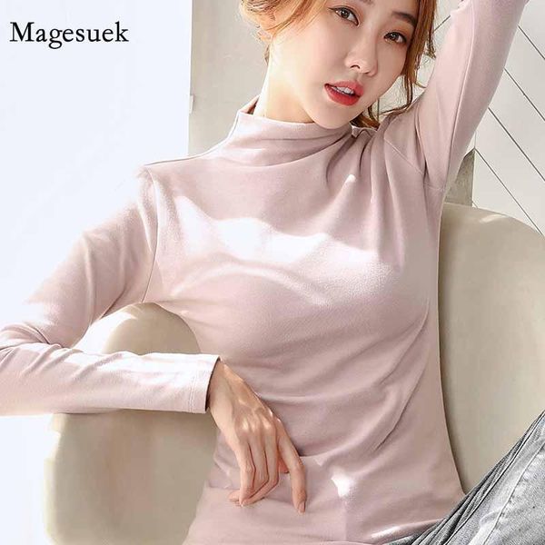 women's t-shirt half high collar cotton long sleeve autumn korean style slim bottoming shirts for women inner woman tshirts 11562, White
women's t-shirt half high collar cotton long sleeve autumn korean style slim bottoming shirts for women inner woman tshirts 11562, White