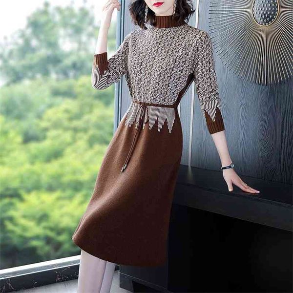 autumn and winter knitted dress french retro waist temperament inner base office lady knee-length 210603, Black;gray
autumn and winter knitted dress french retro waist temperament inner base office lady knee-length 210603, Black;gray
