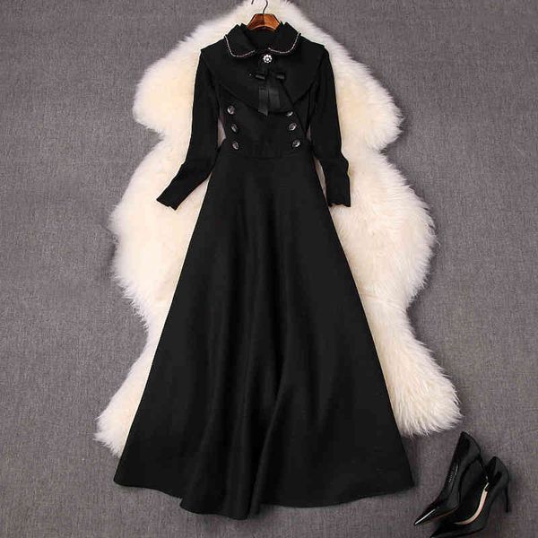 casual dresses spring long sleeve black knits tees + peter pan neck ribbon tie bow beaded mid-calf dresstwo piece suits 2 pieces set lj20104, Black;gray
casual dresses spring long sleeve black knits tees + peter pan neck ribbon tie bow beaded mid-calf dresstwo piece suits 2 pieces set lj20104, Black;gray