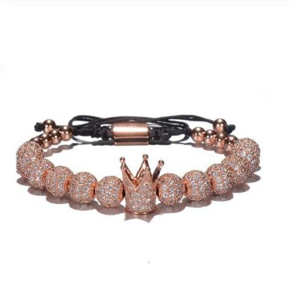 beaded, strands luxury fashion imperial crown miniature pav zircon high-quality beaded bracelet charm men and women rock party jewelry, Black
beaded, strands luxury fashion imperial crown miniature pav zircon high-quality beaded bracelet charm men and women rock party jewelry, Black