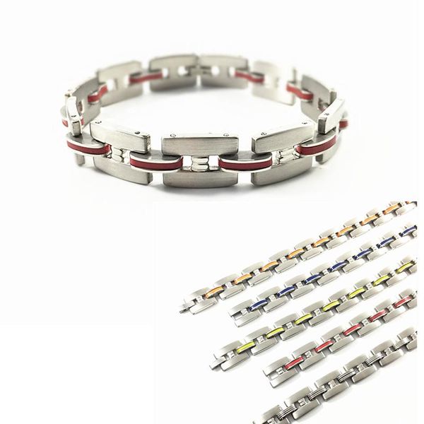 link, chain simple design fashion men bracelets male jewelry black bangles made of silicone & stainless steel bracelet 5 styles
link, chain simple design fashion men bracelets male jewelry black bangles made of silicone & stainless steel bracelet 5 styles