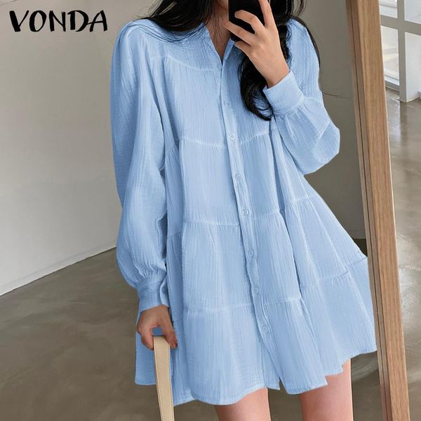 casual dresses women shirt mini dress 2021 vonda summer holiday sundress long slevve party bohemian vestidos plus size, Black;gray
casual dresses women shirt mini dress 2021 vonda summer holiday sundress long slevve party bohemian vestidos plus size, Black;gray