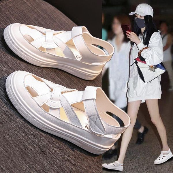 sandals sports style casual fashion women's hollow baotou 2021 all-match platform shoes, Black
sandals sports style casual fashion women's hollow baotou 2021 all-match platform shoes, Black