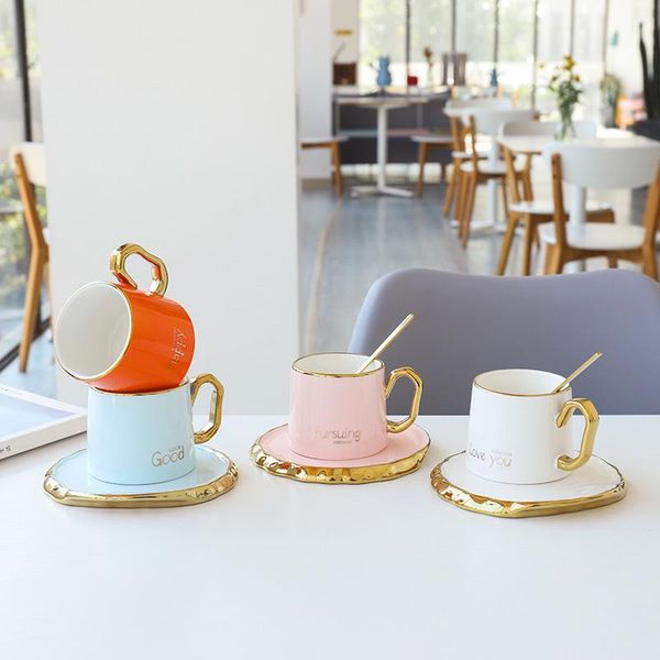 cups & saucers coffee cup and saucer with glod handle spooon set ceramic mug afternoon tea gift 180ml
cups & saucers coffee cup and saucer with glod handle spooon set ceramic mug afternoon tea gift 180ml