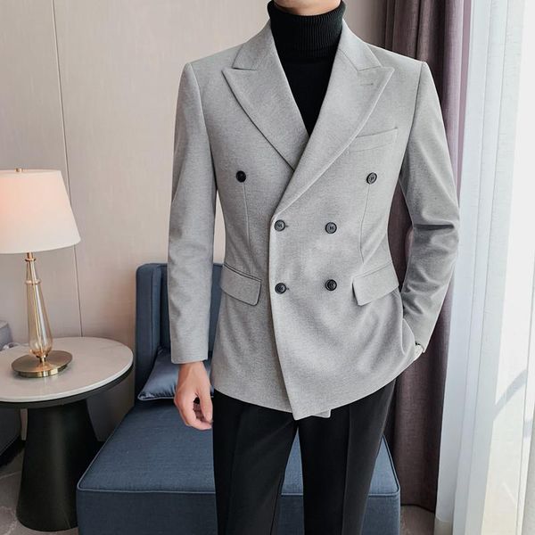 men's suits & blazers british style woolen for double breasted business casual slim suit jacket social banquet tuxedo coat costume homm, White;black
men's suits & blazers british style woolen for double breasted business casual slim suit jacket social banquet tuxedo coat costume homm, White;black