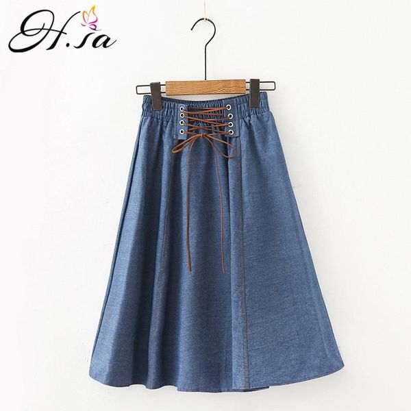skirts hsa summer women denim blue skirt casual bandage waistband faldas saias solid pleated thin jeans a-line long, Black
skirts hsa summer women denim blue skirt casual bandage waistband faldas saias solid pleated thin jeans a-line long, Black