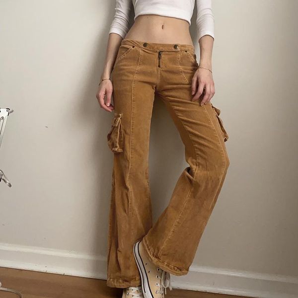 women's pants & capris 2021 autumn and winter low waist slim button corduroy solid color pocket split straight leg, Black;white
women's pants & capris 2021 autumn and winter low waist slim button corduroy solid color pocket split straight leg, Black;white