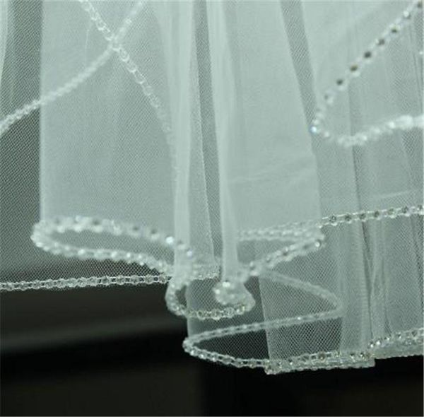 bridal veils est one layer short with comb elegant white ivory tulle beaded edge pearls wedding veil velos de novia, Black
bridal veils est one layer short with comb elegant white ivory tulle beaded edge pearls wedding veil velos de novia, Black