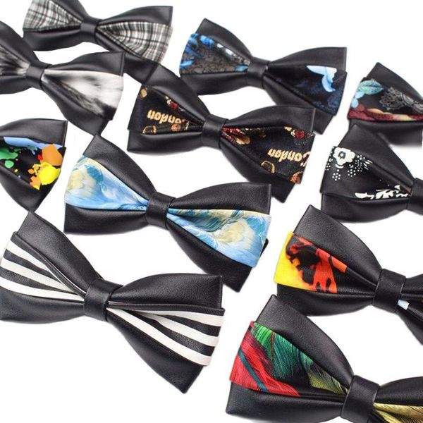 bow ties pu leather tie fashion classical mens business neckwear wedding banquet party men accessories casual double layer bowtie, Black;gray
bow ties pu leather tie fashion classical mens business neckwear wedding banquet party men accessories casual double layer bowtie, Black;gray