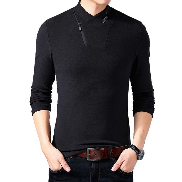 cotton 2020 new style browon men's t-shirt brand long sleeve men solid color zipper print collar oversized t s, White;black
cotton 2020 new style browon men's t-shirt brand long sleeve men solid color zipper print collar oversized t s, White;black