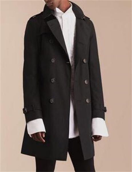 men's mid-length trench coat loose black double-breasted windbreaker gabadian cotton british style autumn and winter jacket 018756, Tan;black
men's mid-length trench coat loose black double-breasted windbreaker gabadian cotton british style autumn and winter jacket 018756, Tan;black