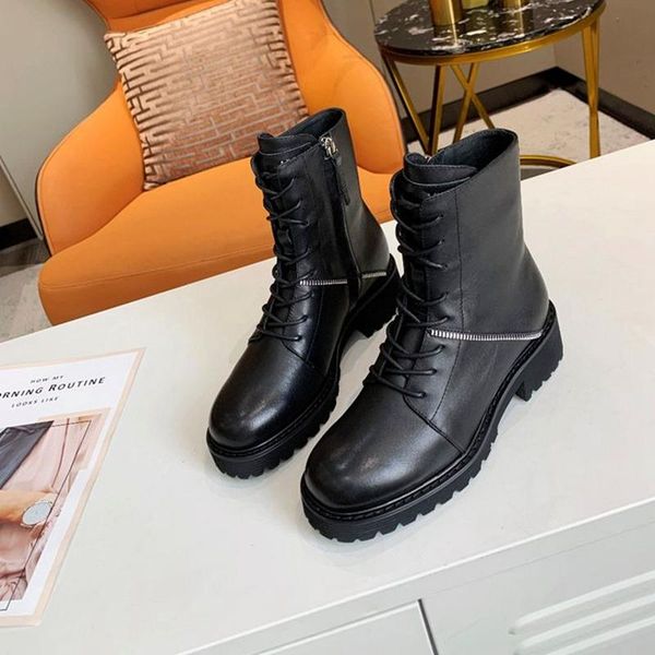 women boots 2021 ankle knee high zipper genuine leather female autumn winter round toe lace up runway look brand designer, Black
women boots 2021 ankle knee high zipper genuine leather female autumn winter round toe lace up runway look brand designer, Black