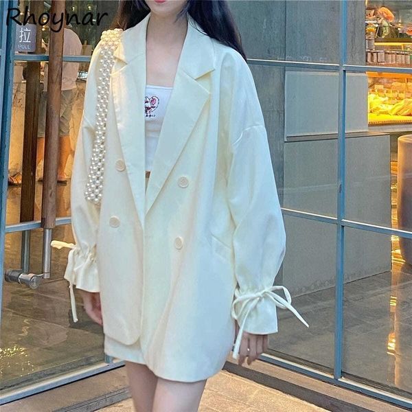 women's suits & blazers women preppy style solid pure students sweet girls baggy minimalist elegant female clothes streetwear stylish v, White;black
women's suits & blazers women preppy style solid pure students sweet girls baggy minimalist elegant female clothes streetwear stylish v, White;black