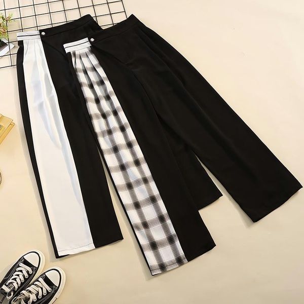 women's pants & capris 2021 fat sister autumn versatile design sense lattice vertical straight tube wide leg casual, Black;white
women's pants & capris 2021 fat sister autumn versatile design sense lattice vertical straight tube wide leg casual, Black;white