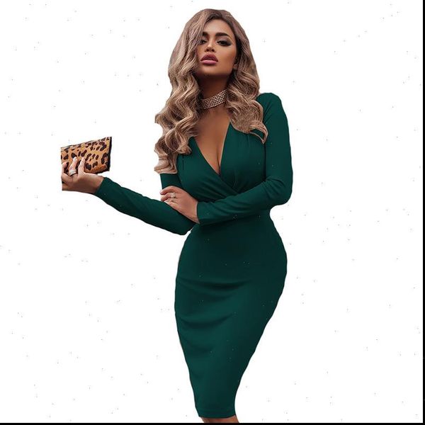 fashion package hip solid deep women dress v neck long sleeve fold office lady dresses for female, Black;gray
fashion package hip solid deep women dress v neck long sleeve fold office lady dresses for female, Black;gray
