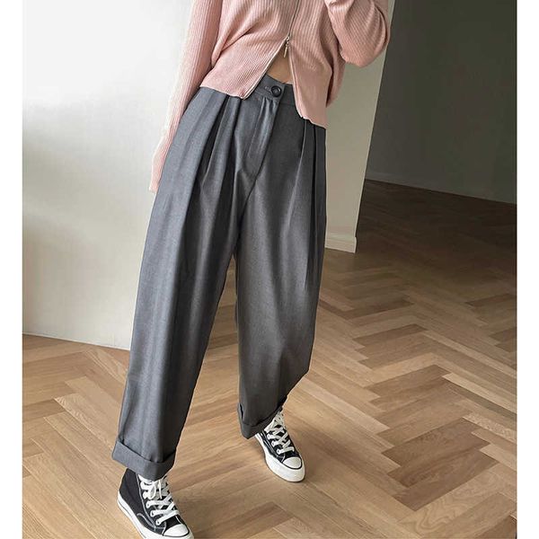canggumu 2021 autumn women's wear korean version solid color casual nine point trousers double pocket fashionable pants 5122, Black;white
canggumu 2021 autumn women's wear korean version solid color casual nine point trousers double pocket fashionable pants 5122, Black;white