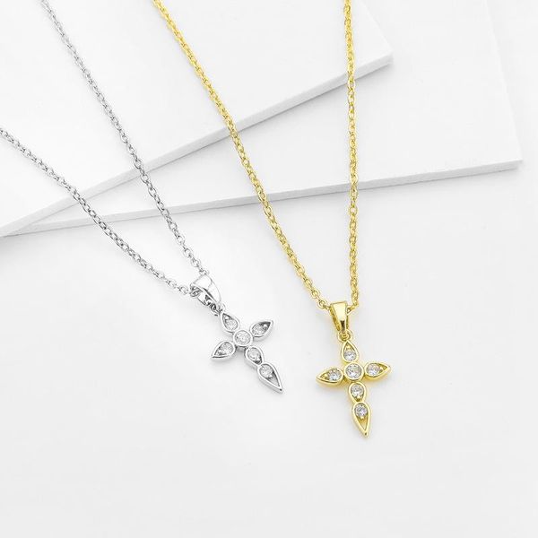 100% real 925 sterling silver cross pendant necklace for woman girls ladies birthday party chain colgante collares fine jewelry 764 z2
100% real 925 sterling silver cross pendant necklace for woman girls ladies birthday party chain colgante collares fine jewelry 764 z2