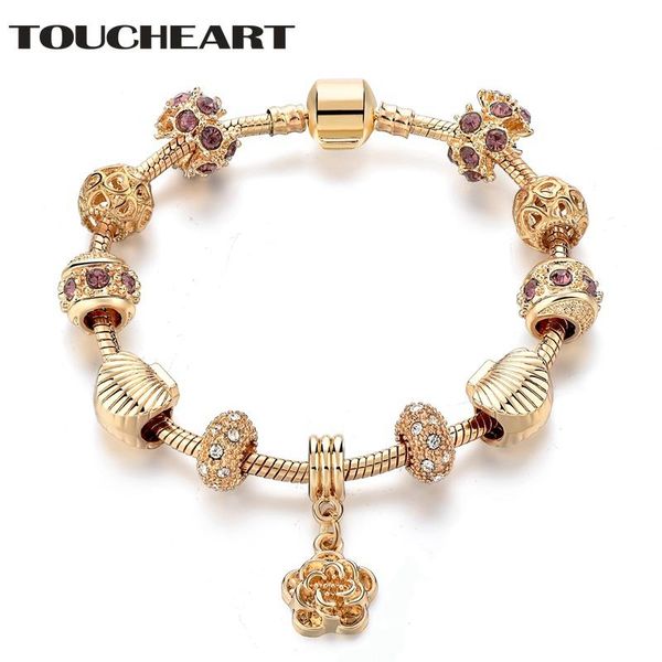 charm bracelets toucheart gold plating crystal charms bracelet shell beads for diy jewelry sbr170113, Golden;silver
charm bracelets toucheart gold plating crystal charms bracelet shell beads for diy jewelry sbr170113, Golden;silver
