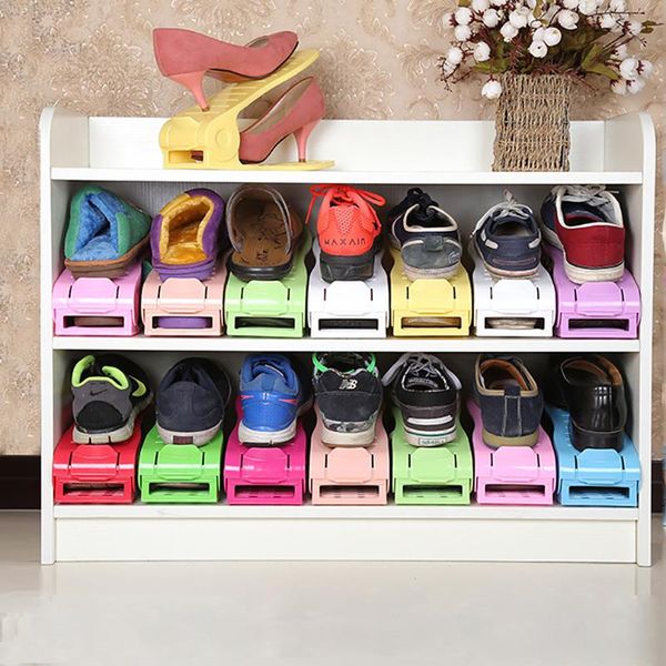 clothing & wardrobe storage 1 pcs shoe organizer adjustable plastic rack closet double stand shelf home accessories
clothing & wardrobe storage 1 pcs shoe organizer adjustable plastic rack closet double stand shelf home accessories