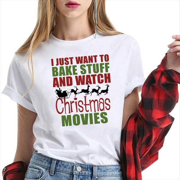 i just want to bake women t shirts stuff and watch christmas funny womens shirt clothes casual oversized graphic tees, White
i just want to bake women t shirts stuff and watch christmas funny womens shirt clothes casual oversized graphic tees, White