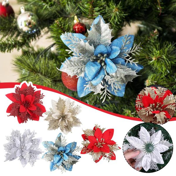 decorative flowers & wreaths glitter christmas flower artificial merry decorations for home 2021 xmas tree ornaments year gifts
decorative flowers & wreaths glitter christmas flower artificial merry decorations for home 2021 xmas tree ornaments year gifts