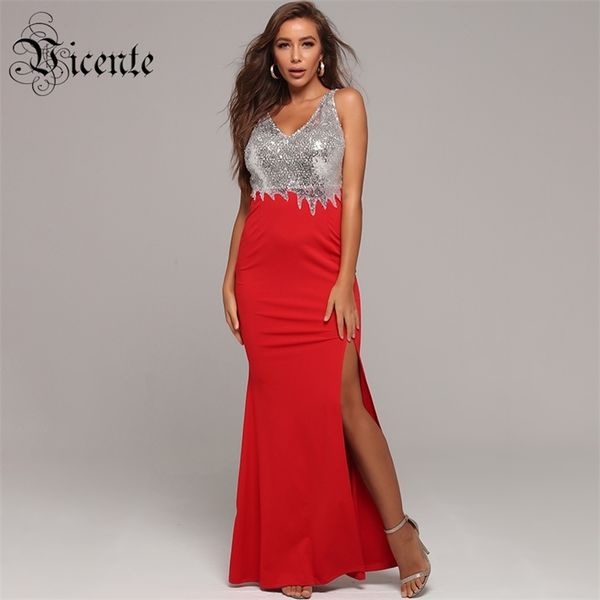 chic silver sequins design split v neck sleeveless celebrity party maxi long dress 210520, Black;gray
chic silver sequins design split v neck sleeveless celebrity party maxi long dress 210520, Black;gray