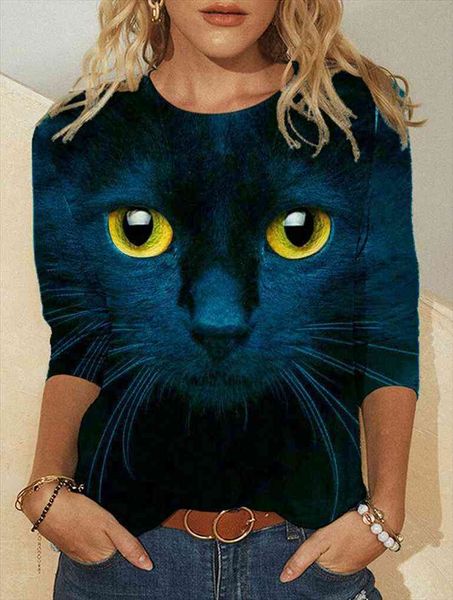 cat chasing the womens blouses moon print plus size 5xl casual black shirts long sleeve funny cartoon tees female, White
cat chasing the womens blouses moon print plus size 5xl casual black shirts long sleeve funny cartoon tees female, White