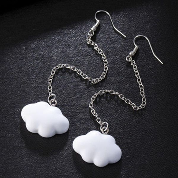 dangle & chandelier cute simple cloud earrings with chain korea style white dangling for women 2021, Silver
dangle & chandelier cute simple cloud earrings with chain korea style white dangling for women 2021, Silver