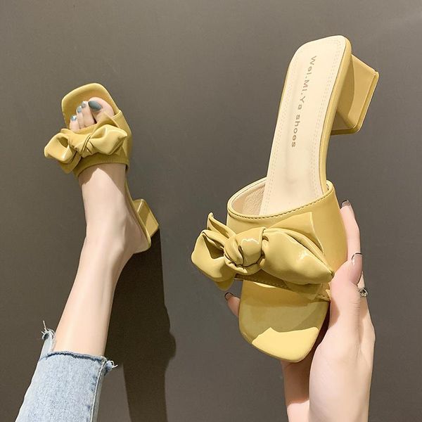 slippers med shoes woman 2021 butterfly-knot summer pantofle luxury slides square heel designer block rubber, Black
slippers med shoes woman 2021 butterfly-knot summer pantofle luxury slides square heel designer block rubber, Black