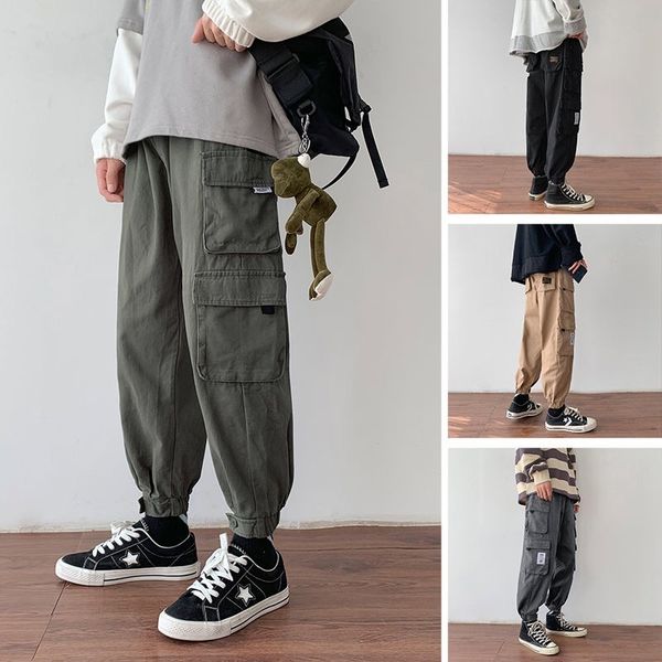men's pants overalls boys' korean loose casual trend retro 9-point leggings eb96, Black
men's pants overalls boys' korean loose casual trend retro 9-point leggings eb96, Black