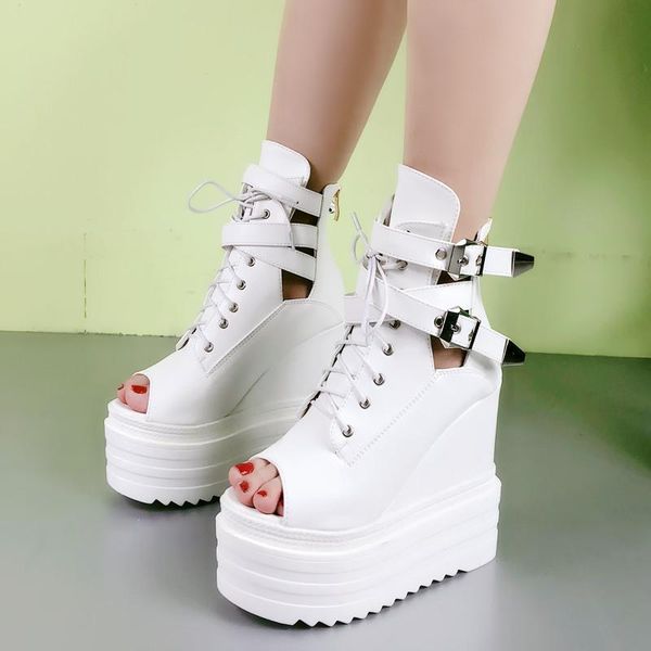 fish mouth muffin bottom women's shoes summer korean version of the wild increase sneakers roman slope with thick sanda sandals, Black
fish mouth muffin bottom women's shoes summer korean version of the wild increase sneakers roman slope with thick sanda sandals, Black