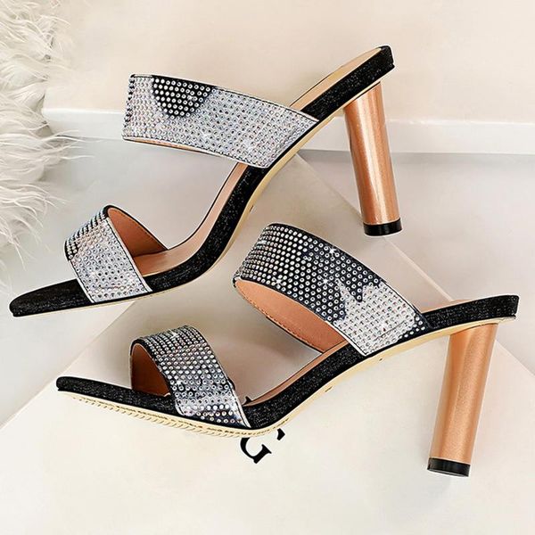 women slides .5cm high heels crystal mules fetish summer sandals slippers prom sandles wedding bridal gold platform shoes, Black
women slides .5cm high heels crystal mules fetish summer sandals slippers prom sandles wedding bridal gold platform shoes, Black