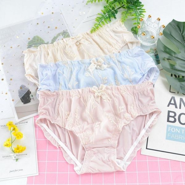 women's panties women milk silk soft thin classical style embroidery cute lovely breathable high elasticity bow underwear breifs, Black;pink
women's panties women milk silk soft thin classical style embroidery cute lovely breathable high elasticity bow underwear breifs, Black;pink