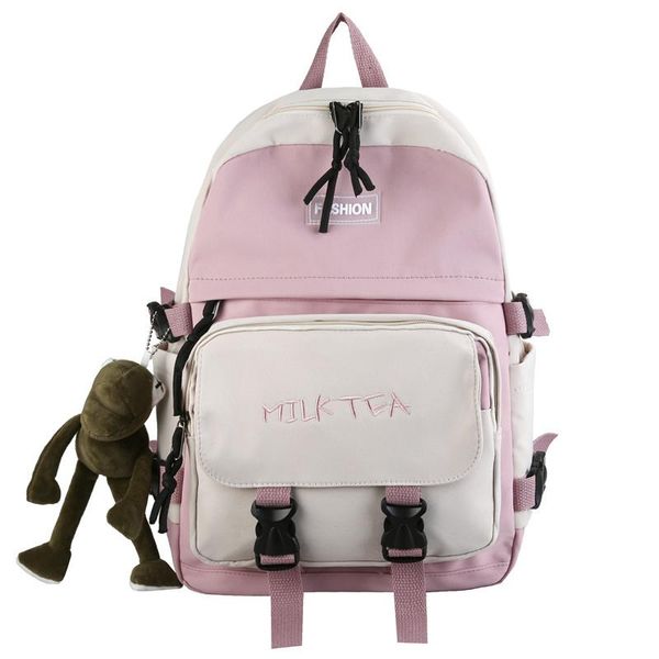 cute backpacks embroidery school book student 2021 canvas for teenage women kawaii pendant panelled trendy badge bags fashion
cute backpacks embroidery school book student 2021 canvas for teenage women kawaii pendant panelled trendy badge bags fashion