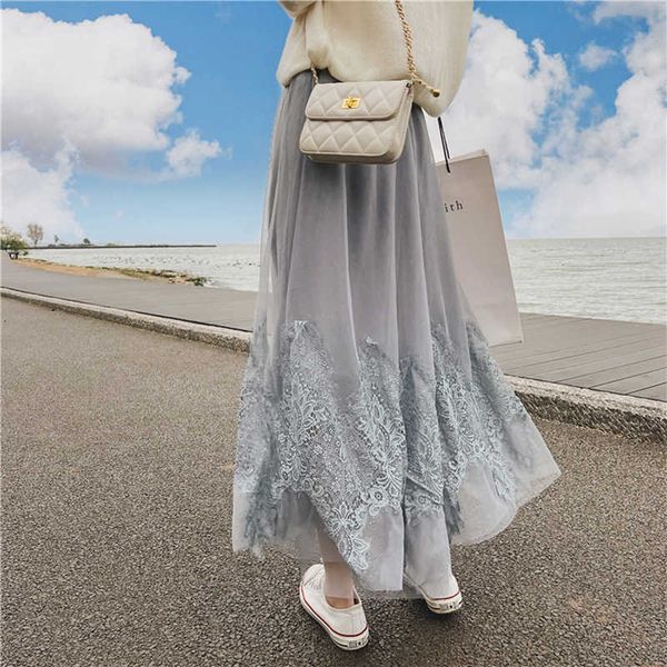 skirts long tulle midi womens 2021 spring summer crochet lace skirt japanese style lolita high waist mesh nvil, Black
skirts long tulle midi womens 2021 spring summer crochet lace skirt japanese style lolita high waist mesh nvil, Black