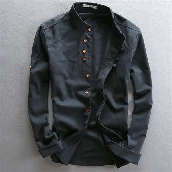 men's casual shirts man summer linen long sleeve shirt chinese style vintage fashion male for autumn spring, White;black
men's casual shirts man summer linen long sleeve shirt chinese style vintage fashion male for autumn spring, White;black