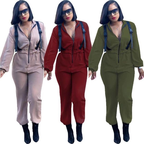 gym clothing autumn winter women's solid fashion jumpsuit romper long sleeve elastic waist drawstring slim casual streetwe, White;black
gym clothing autumn winter women's solid fashion jumpsuit romper long sleeve elastic waist drawstring slim casual streetwe, White;black