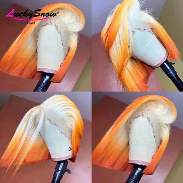 lace wigs brazilian remy hair ombre white orange / blue human preplucked straight short bob front for women, Black;brown
lace wigs brazilian remy hair ombre white orange / blue human preplucked straight short bob front for women, Black;brown