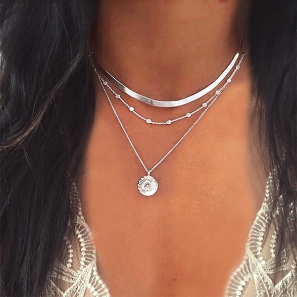 chains bohemian fashion shell necklaces & pendants for 2021 vintage multilayer choker necklace women collier femme collares jewelry, Silver
chains bohemian fashion shell necklaces & pendants for 2021 vintage multilayer choker necklace women collier femme collares jewelry, Silver