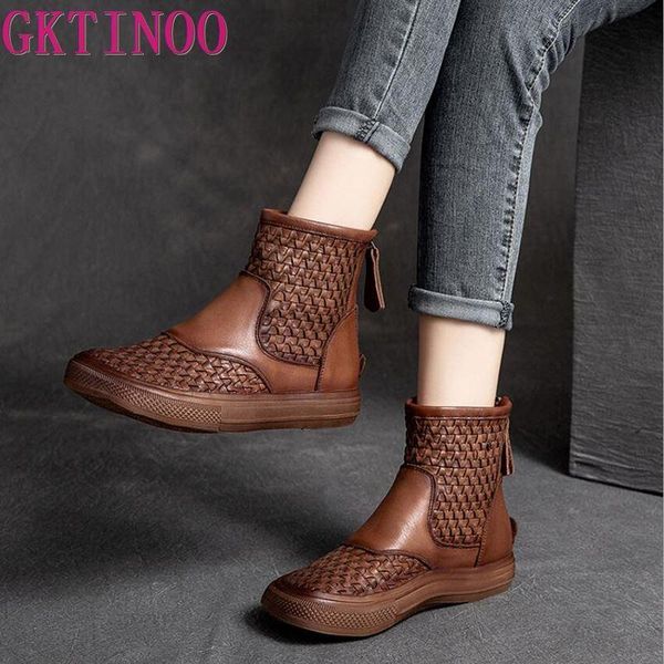 boots gktinoo women short woven cowhide flat casual shoes autumn and winter ankle brown ladies, Black
boots gktinoo women short woven cowhide flat casual shoes autumn and winter ankle brown ladies, Black
