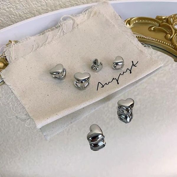 stud minimalist metal love earrings 2021 trend double side heart shape temperament for women girls piercing statement, Golden;silver
stud minimalist metal love earrings 2021 trend double side heart shape temperament for women girls piercing statement, Golden;silver