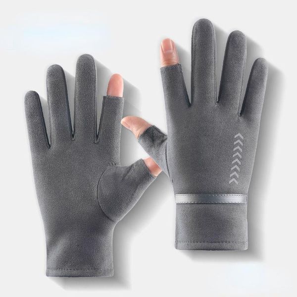 cycling gloves winter plus velvet for men and women to keep warm wind cold suede fingerless outdoor sports fishing bicycle glove, Black
cycling gloves winter plus velvet for men and women to keep warm wind cold suede fingerless outdoor sports fishing bicycle glove, Black